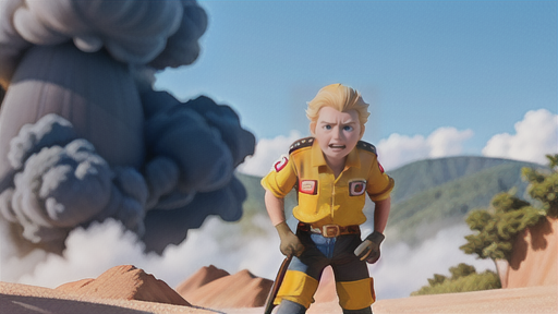 火山砕屑流からの避難