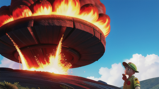 火山弾による被害