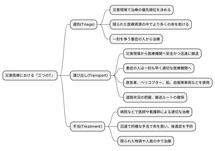 重要な『三つのＴ』