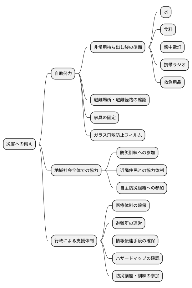 災害前:備えの重要性
