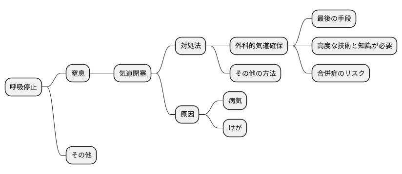 救命のための最後の手段