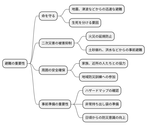 避難の重要性