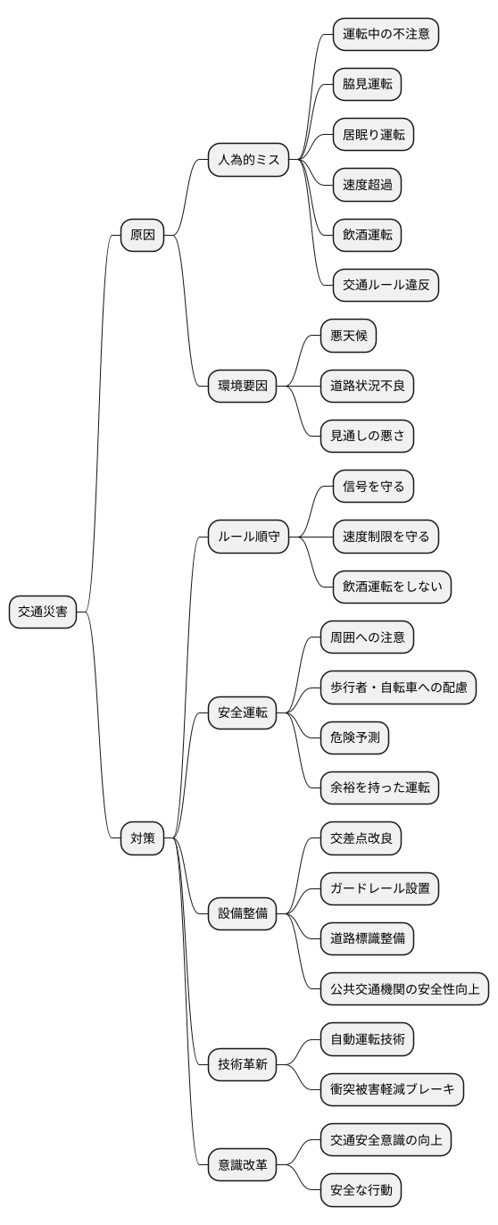 交通災害の軽減